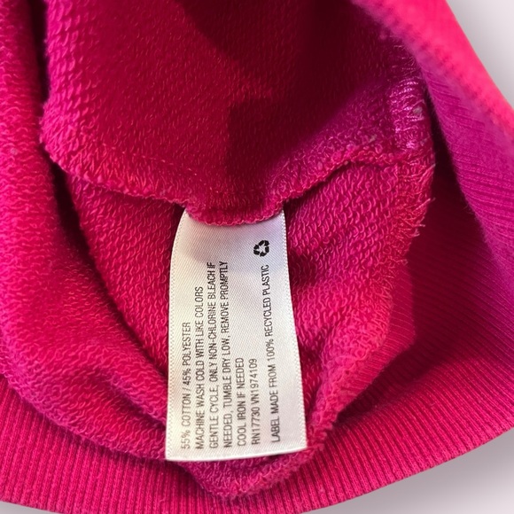 Wild Fable Hot Pink Cropped Sweatshirt Size 2X Plus Size Off the Shoulder crop - Picture 9 of 9